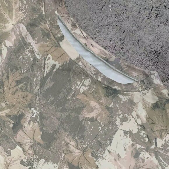 Army Green Casual Women's Loose Camouflage Print Short Sleeve T-Shirt - Picture 4 of 5